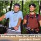 Adventure Man (left) and VMB club president Scott Stortz.