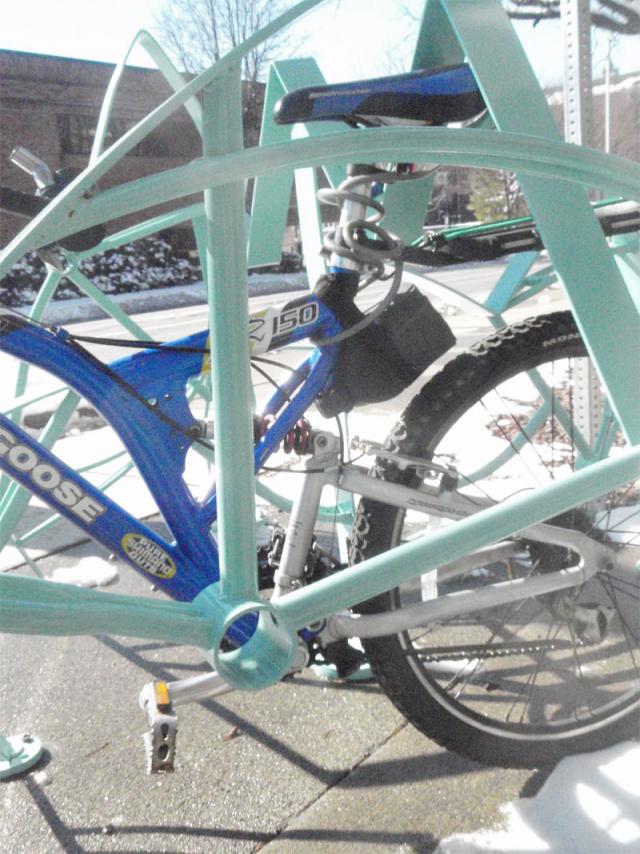 Easton Bike Rack Detail