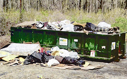 The results of a day of cleanup.